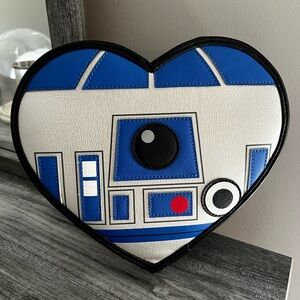 STAR WARS R2-D2 R2D2 HEART LOUNGEFLY CROSSBODY PURSE DISNEY